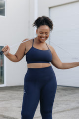 Sweat resistant activewear - statement navy sweat resistant sport bra - sweat resistant sport bra - sweat resistant crop