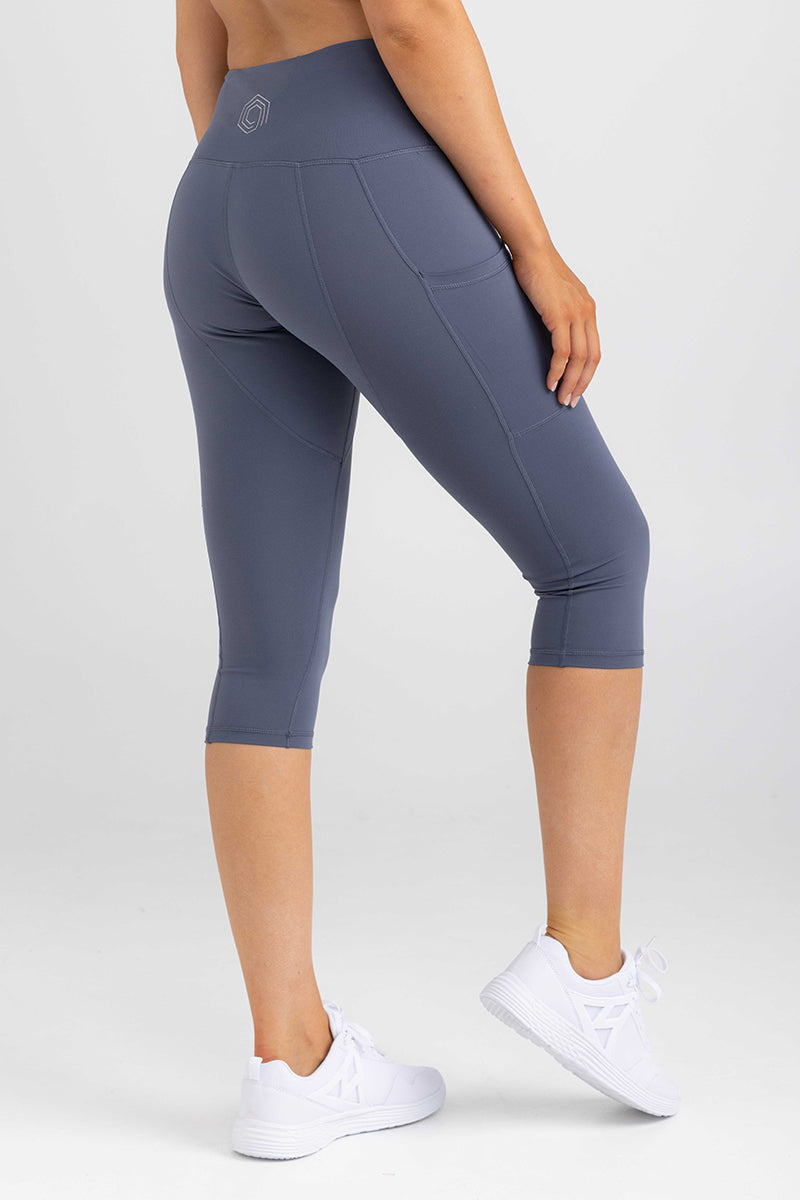 3/4 Length Legging - Steel Violet | Sweat Resistant Activewear by Idea Athletic Australia